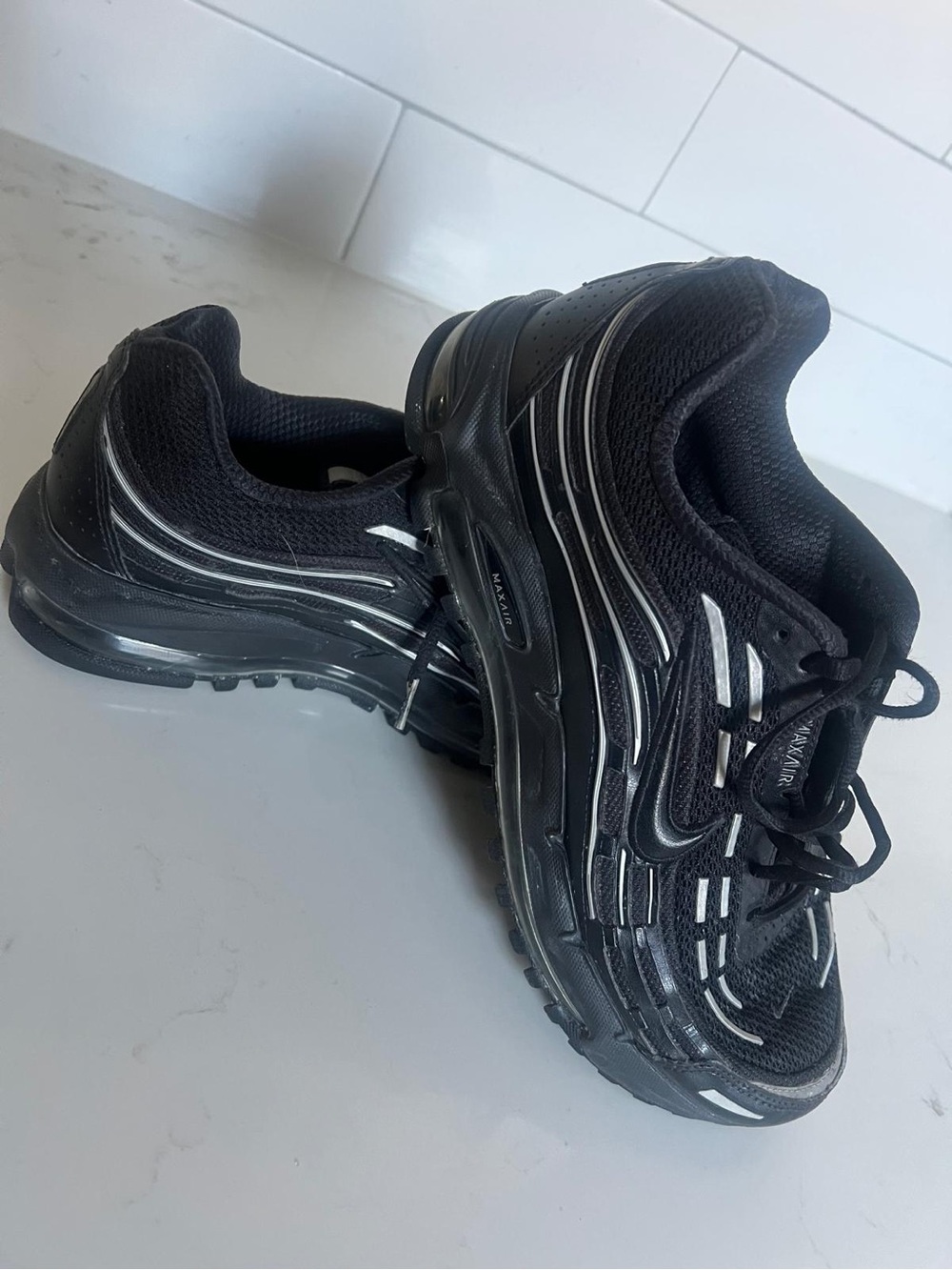 Nike Black & White Air Max Plus TN Runner